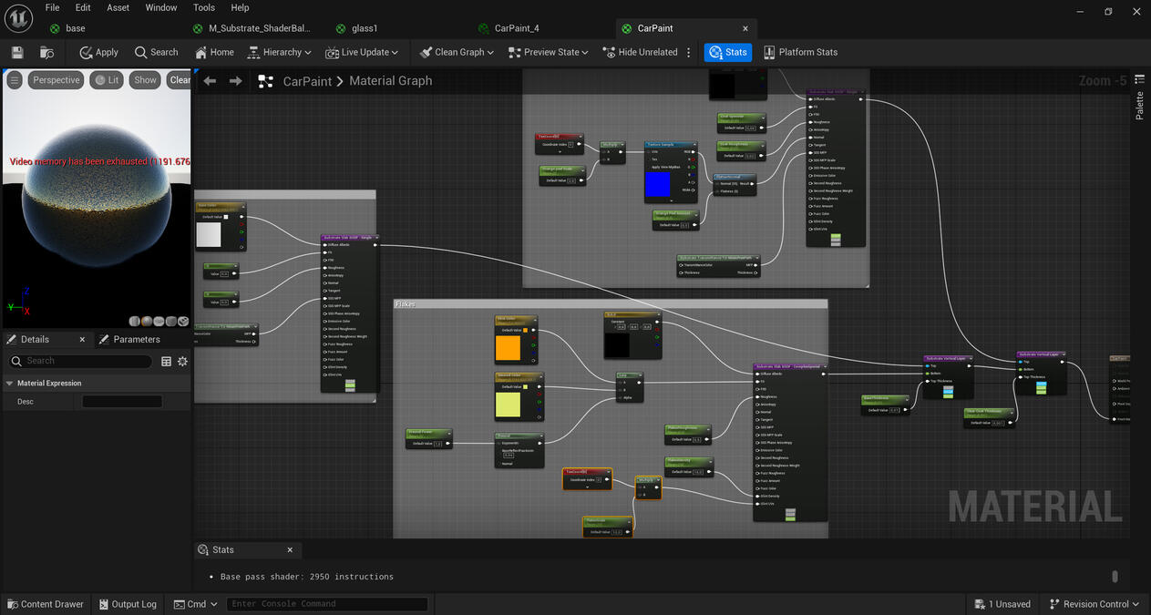 Creat Substrate shader for car paint