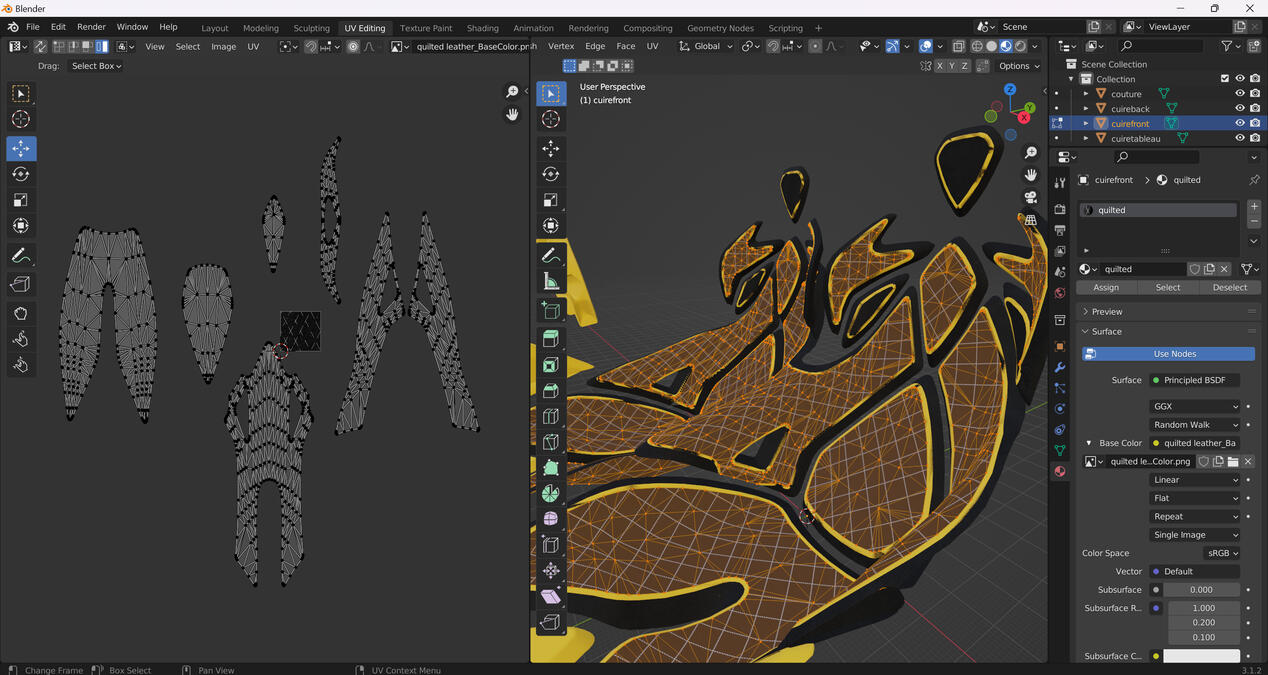 UV mapping on Blender