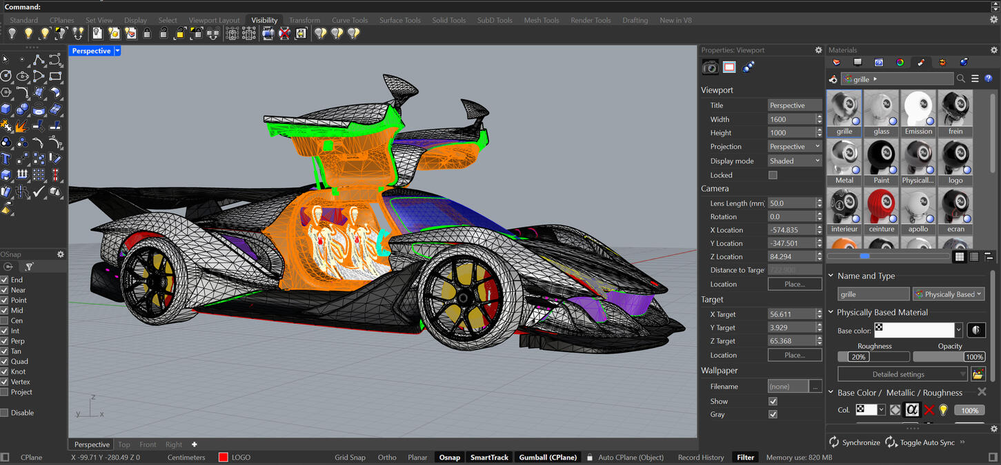 Model rebuilt on Rhino 8